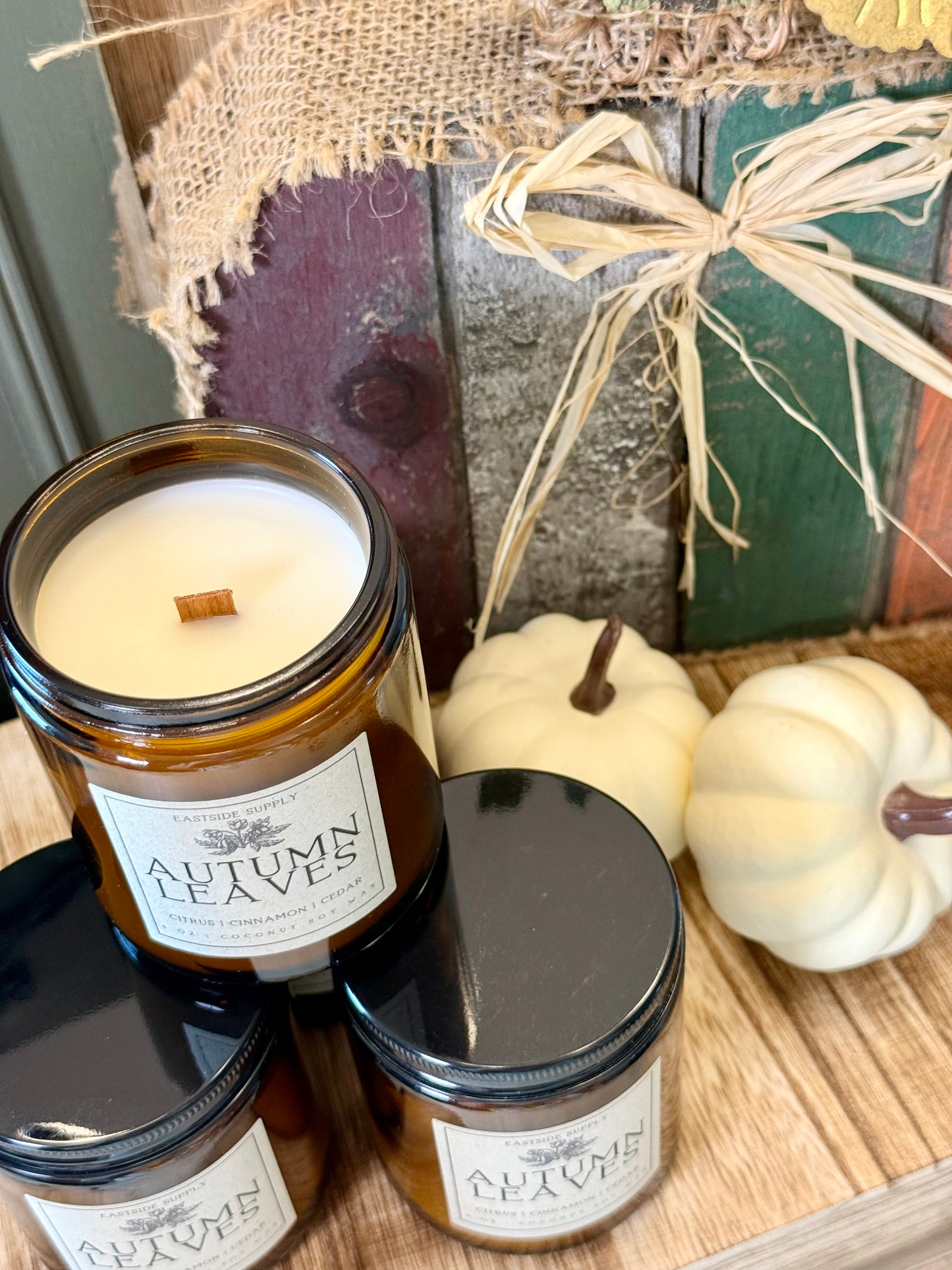 Autumn Leaves Candle