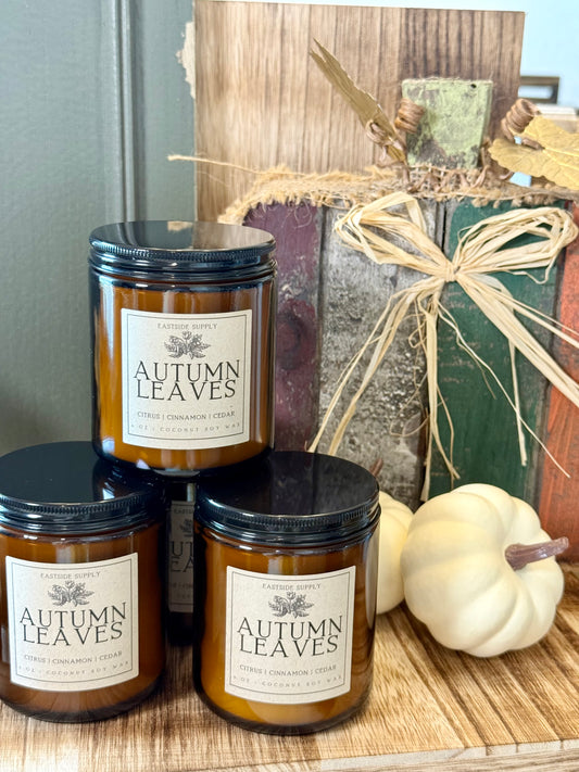 Autumn Leaves Candle