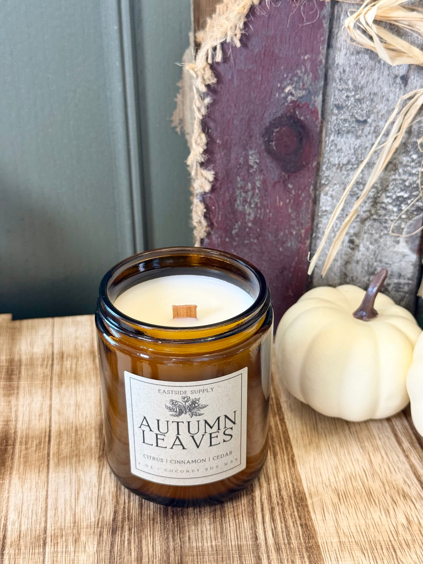 Autumn Leaves Candle