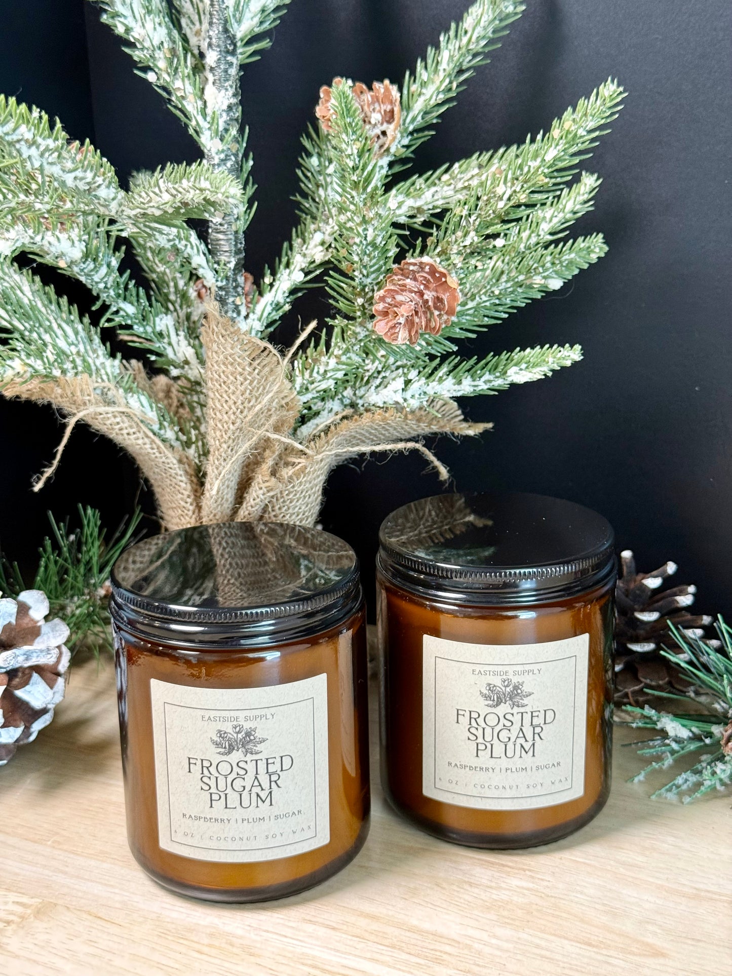 Frosted Sugar Plum Classic Candle