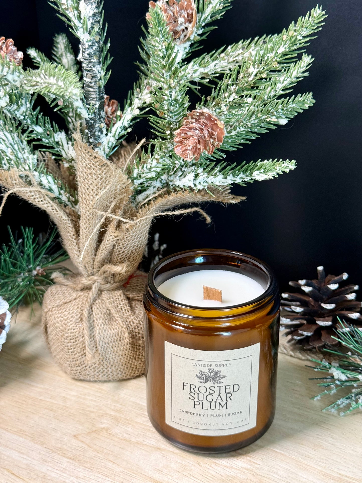Frosted Sugar Plum Classic Candle